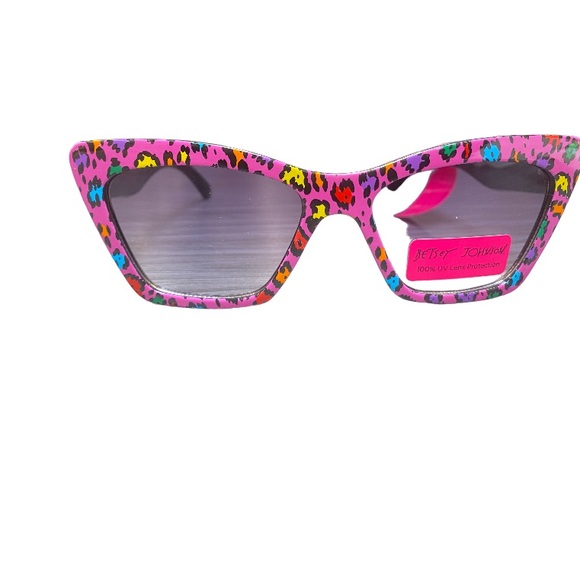 BETSEY JOHNSON Pink Multicolor SUNGLASSES NWT - Picture 1 of 3